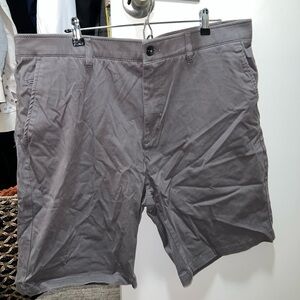 Comfort Flex Union Men’s Gray Khaki Shorts 40